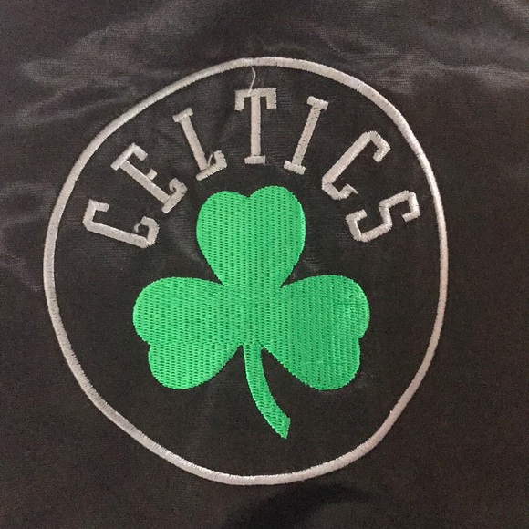 (VTG) Men’s M Majestic BOS Celtics Satin Jacket - Picture 3 of 8